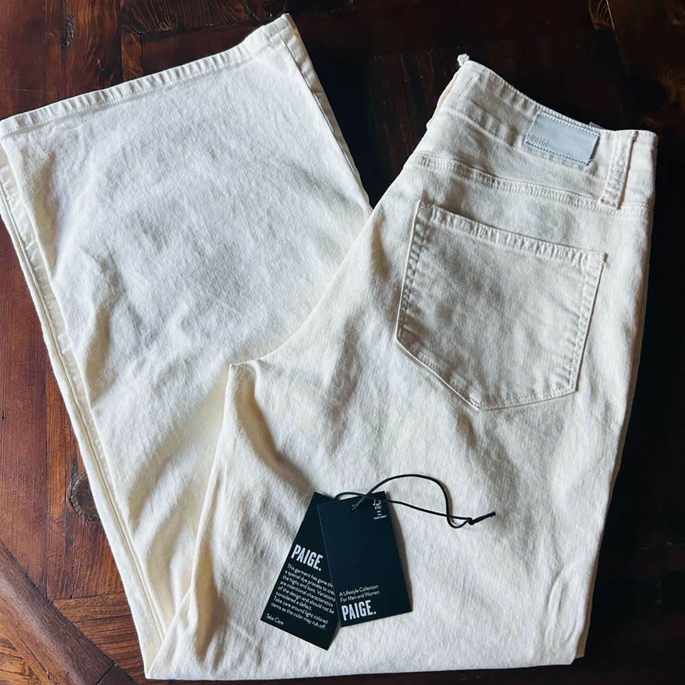 PAIGE Ari Wide Leg Pant Quartz Sand 28